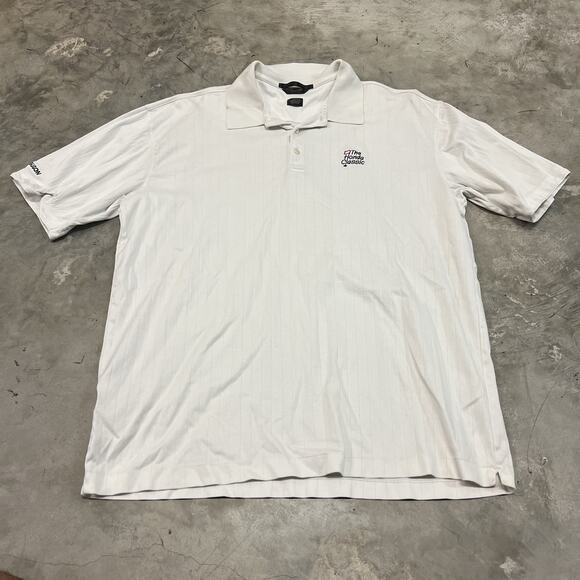 Tiger Woods Golf Polo Mens Large Collection Honda Classic White Logo GUC - Picture 1 of 9